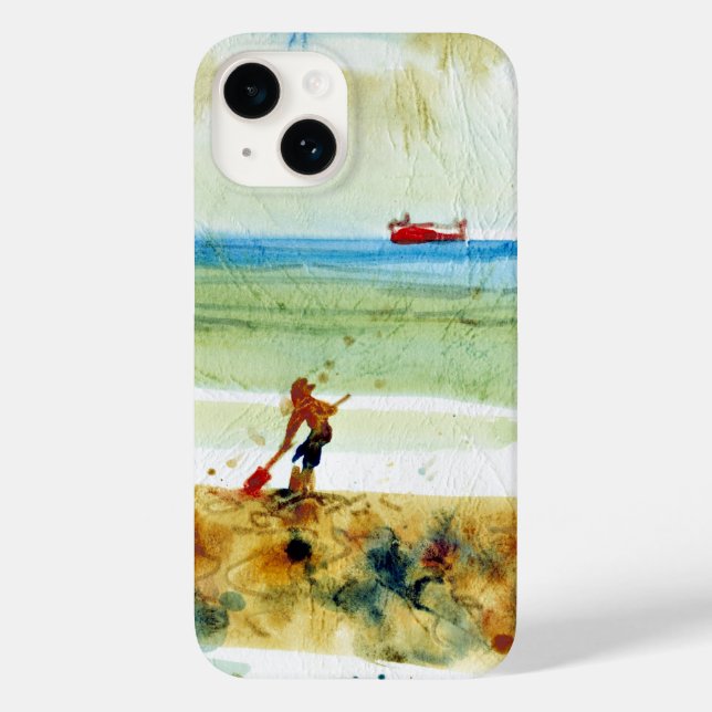 Red Boat in Mundesley Case-Mate iPhone Case (Back)