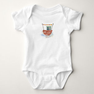 Red Boat on Ocean T-Shirt Baby Bodysuit