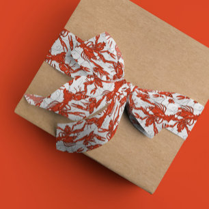 Red Boiled Crawfish Grosgrain Ribbon