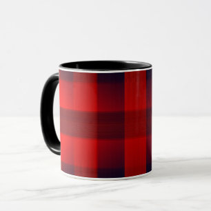 Red Bokeh Buffalo Plaid Mug