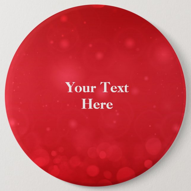 Red Bokeh Design Template 6 Cm Round Badge (Front)