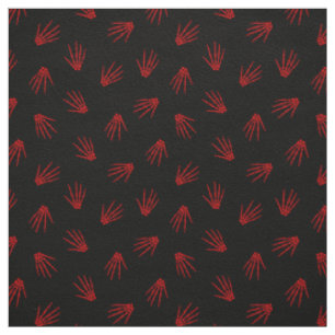 Red Bones Happy Halloween Modern Fabric