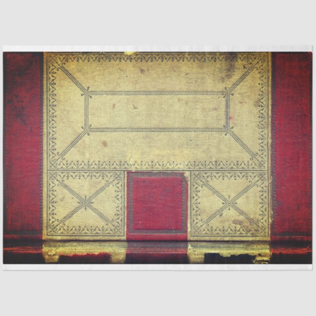 Red Book Cover Decoupage Paper (Front)