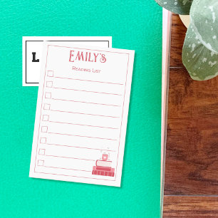 Red Books and Cup Reading List Post-It Notes