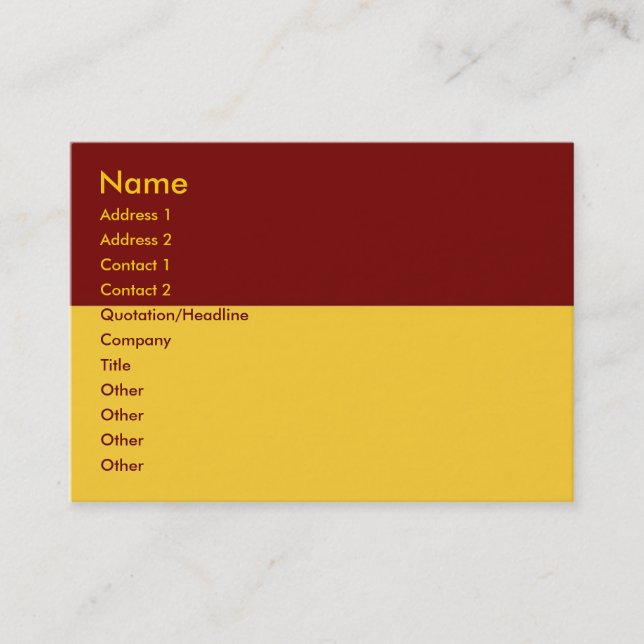 Red Border Business Card (Front)