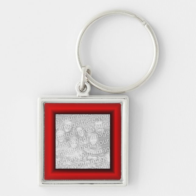 Red Border Key Ring (Front)