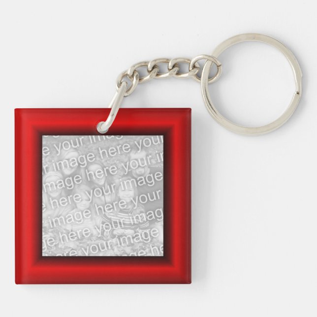 Red Border Key Ring (Back)
