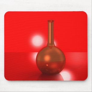 red bottle mouse pad