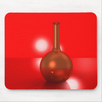red bottle mouse pad