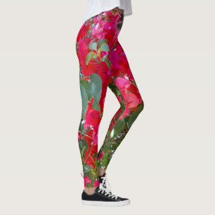 Red Bougainvilleas, Leggings