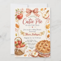 Red Bow Apple Cutie Pie Baby Shower