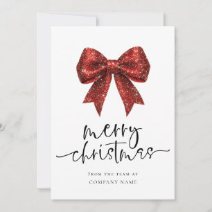Red Bow Company logo 2027 Calendar Merry Christmas Holiday Card