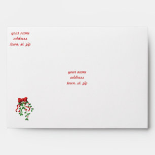 Red Bow & Holly - Envelopes