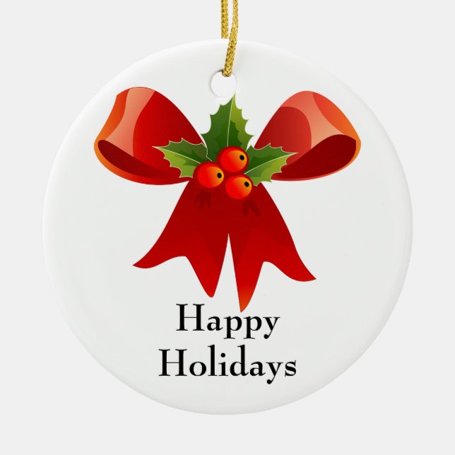 Red Bow Ornament (Front)