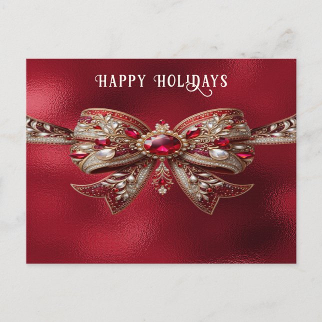 Red Bow Postcard (Front)