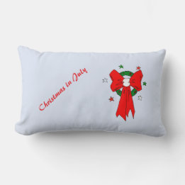 Red Bow -Throw Pillow