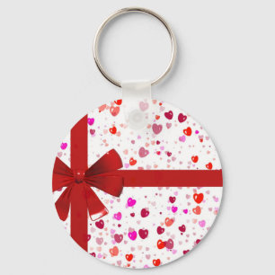 Red Bow Tie Destiny Congratulations Party Key Ring