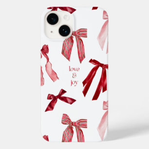 Red Bow Watercolor iPhone Case