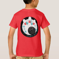 Red Bowling Event Shirt + Name on Front Pocket