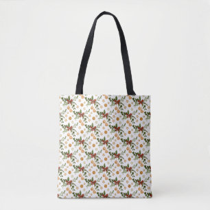 Red Bows and Jingle Bells Tote Bag