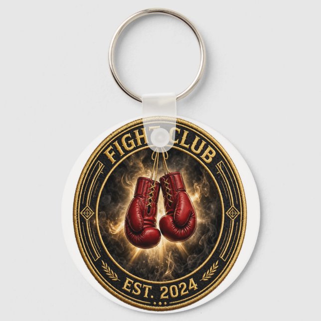 Red Boxing Gloves Fight Keychain (Front)