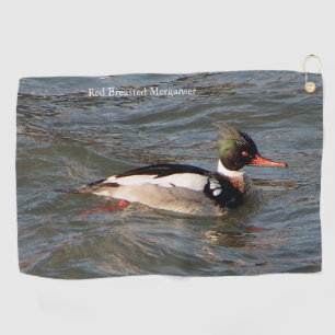 Red Breasted Merganser golf towel