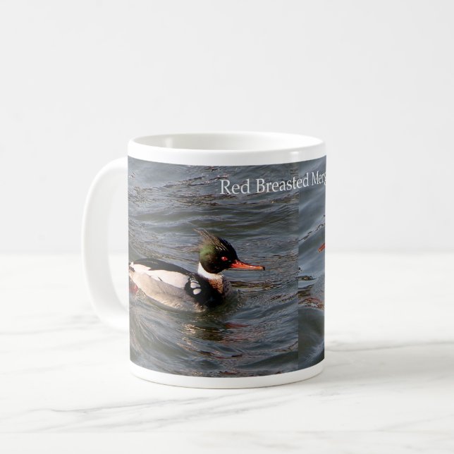 Red Breasted Merganser mug (Front Left)