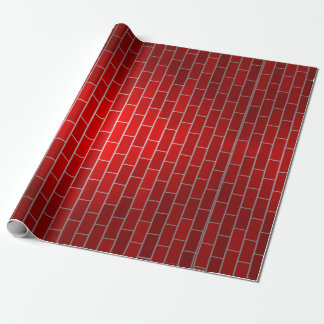 Red Brick Background Wrapping Paper
