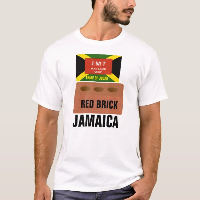 RED BRICK. JMT Men's Basic T-Shirt (Front)