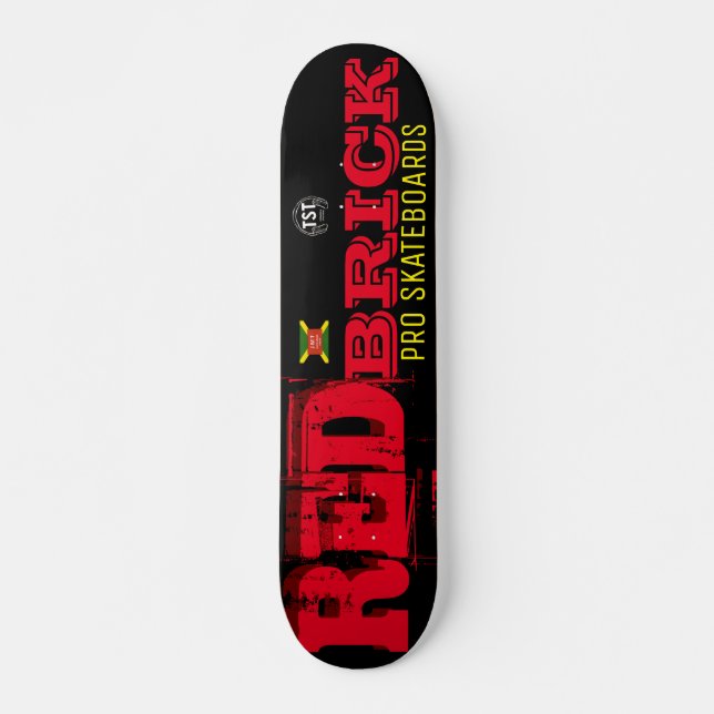RED BRICK Skateboard, 7¾" Deck Skateboard (Front)