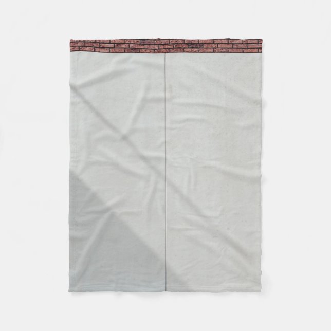 Red brick stones fleece blanket (Front)