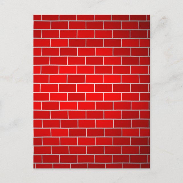 Red Brick w/Spotlight Background Postcard (Front)