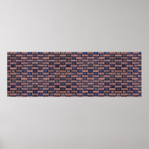Red Brick Wall Background Canvas or Poster