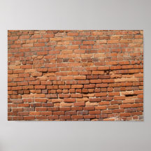 Red Brick Wall Canvas or Poster