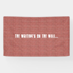 Red Brick Wall Customisable Banner