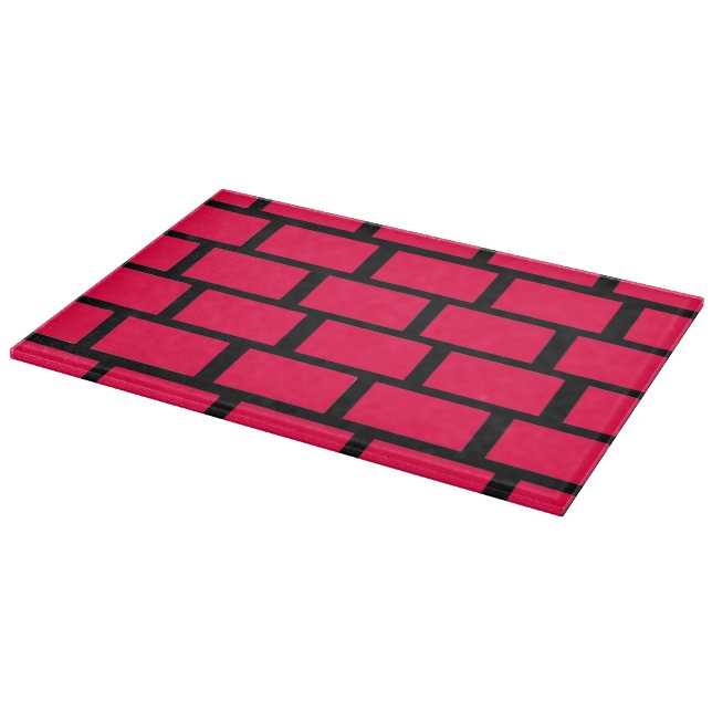 RED BRICK WALL CUTTING BOARD (Corner)