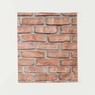 Red brick wall in the morning tapestry