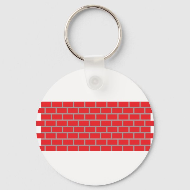 red brick wall key ring (Front)
