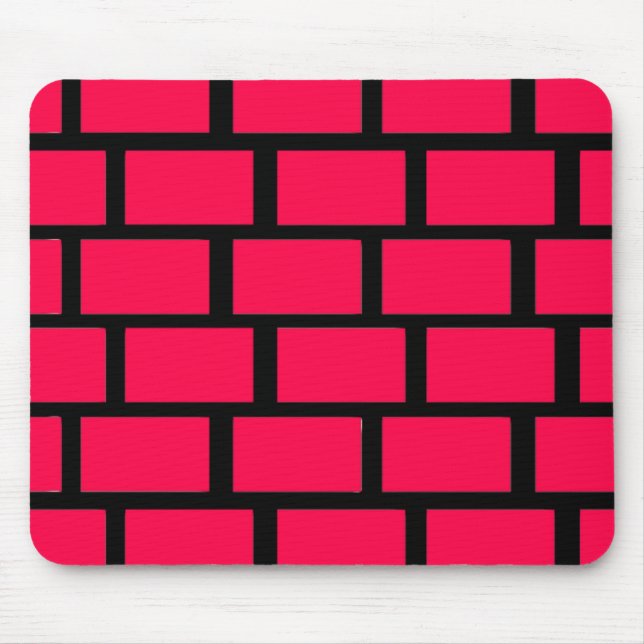 RED BRICK WALL MOUSE PAD (Front)
