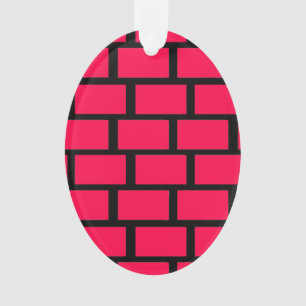 RED BRICK WALL ORNAMENT