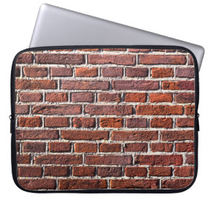 Red brick wall stone bricks masonry laptop sleeve