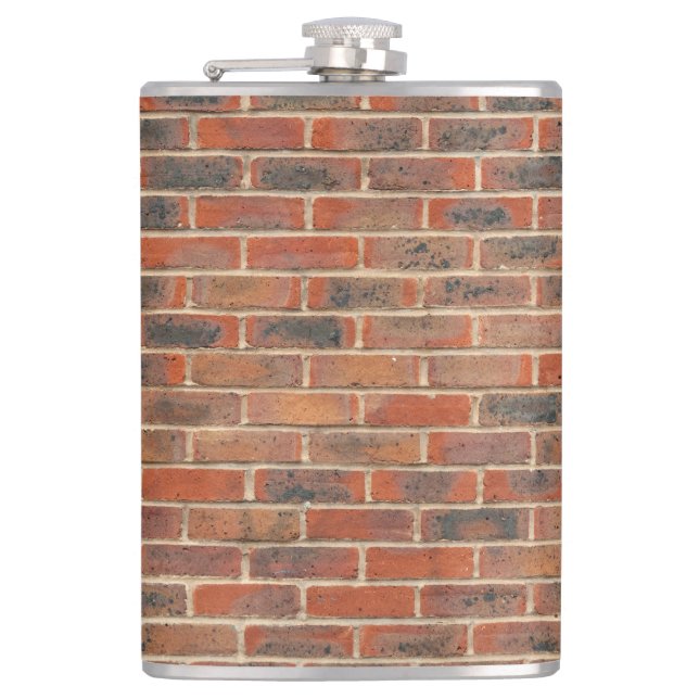 Red brick wall structure hip flask (Front)