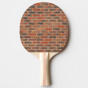 Red brick wall structure ping pong paddle
