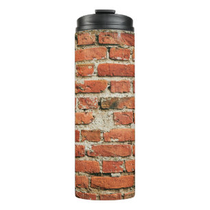 Red brick wall texture grunge background. Abstract Thermal Tumbler