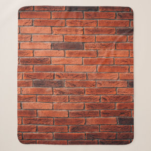 Red brick wall texture grunge backgroundbrick,wall sherpa blanket
