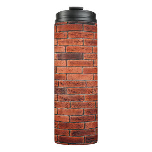 Red brick wall texture grunge backgroundbrick,wall thermal tumbler
