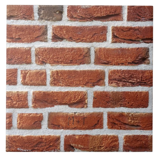 Red Brick Wall Texture Tile (Front)