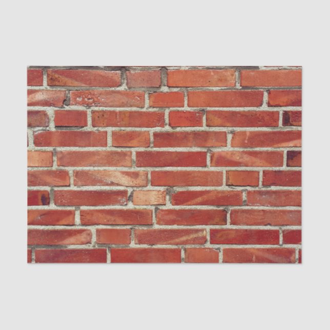 Red Brick Wall Texture Tissue Paper (Front)