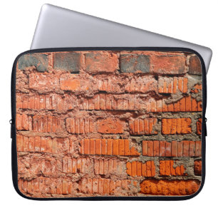 Red brick wall textureabandoned, aging, antique, a laptop sleeve