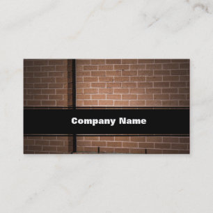 Red Brick Wall Textured Business Card